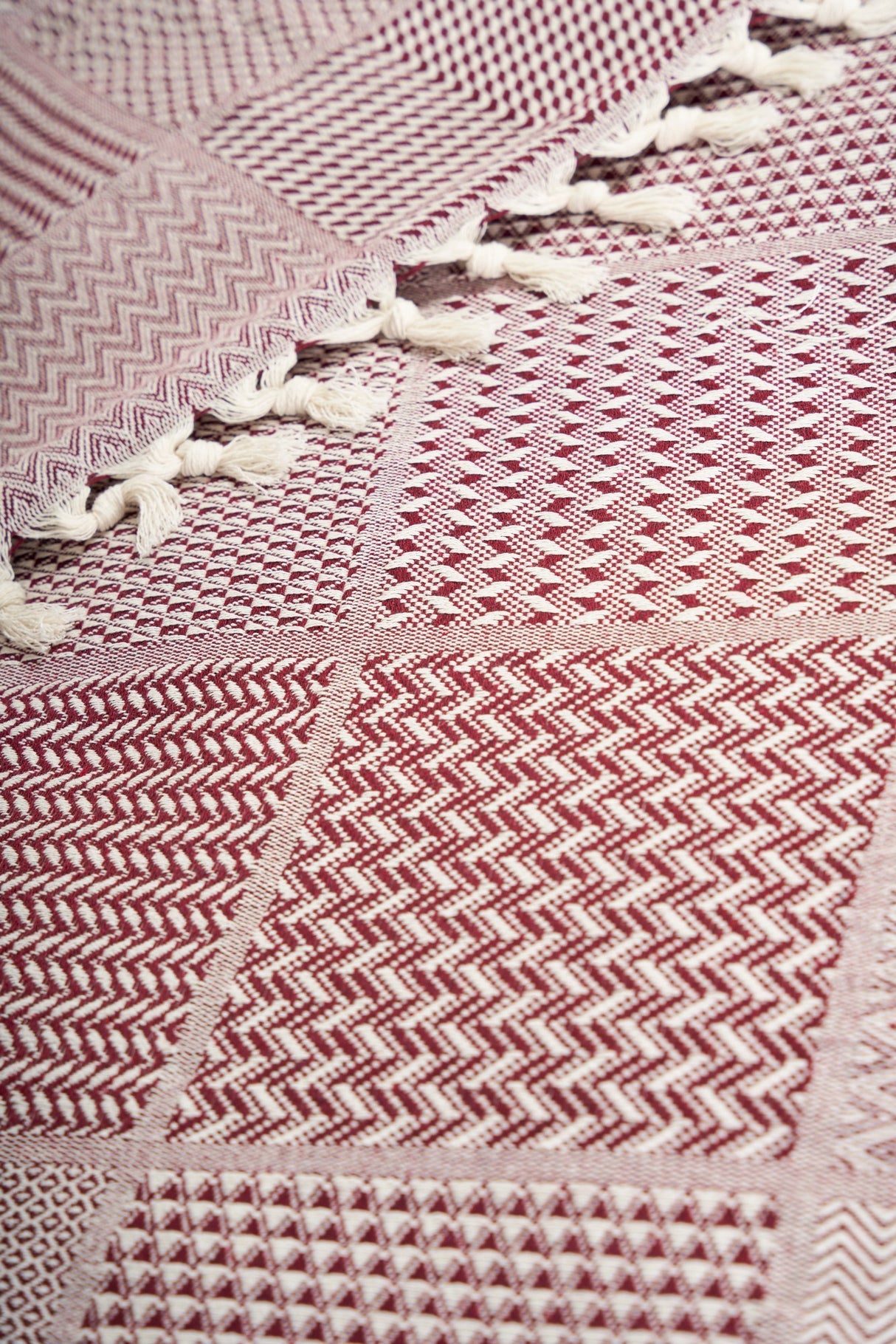Cuvertură Patchwork, Roșu, 200x230 cm