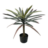 Planta decorativa Dracaena Palm în ghiveci, Inart, Stil Modern, Material PP, Înaltime 62cm.