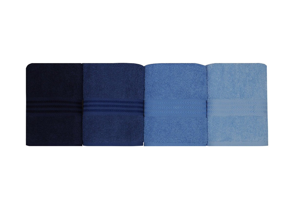 Prosop de baie Rainbow, Diverse culori, Diverse configurații, Diverse dimensiuni - Albastru închis - Albastru - Albastru deschis - 50x90 cm - 4 bucăți | SKU: 317HBY1280 | Prosop de baie Rainbow, varianta Albastru închis - Albastru - Albastru deschis - 50x90 cm - 4 bucăți, produs pentru amenajarea locuinței, disponibil online în România la CasaMob