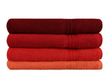 Prosop de baie Rainbow, Diverse culori, Diverse configurații, Diverse dimensiuni - Portocaliu pal - Portocaliu - Roșu - Fucsia - 70x140 cm - 4 bucăți | SKU: 317HBY1413 | Prosop de baie Rainbow, varianta Portocaliu pal - Portocaliu - Roșu - Fucsia - 70x140 cm - 4 bucăți, produs pentru amenajarea locuinței, disponibil online în România la CasaMob