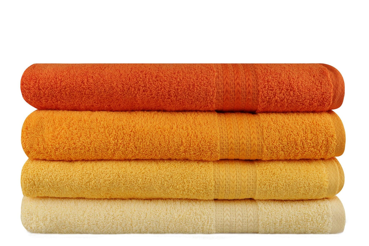 Prosop de baie Rainbow, Diverse culori, Diverse configurații, Diverse dimensiuni - Galben deschis - Galben - Portocaliu pal - Portocaliu - 70x140 cm - 4 bucăți | SKU: 317HBY1416 | Prosop de baie Rainbow, varianta Galben deschis - Galben - Portocaliu pal - Portocaliu - 70x140 cm - 4 bucăți, produs pentru amenajarea locuinței, disponibil online în România la CasaMob