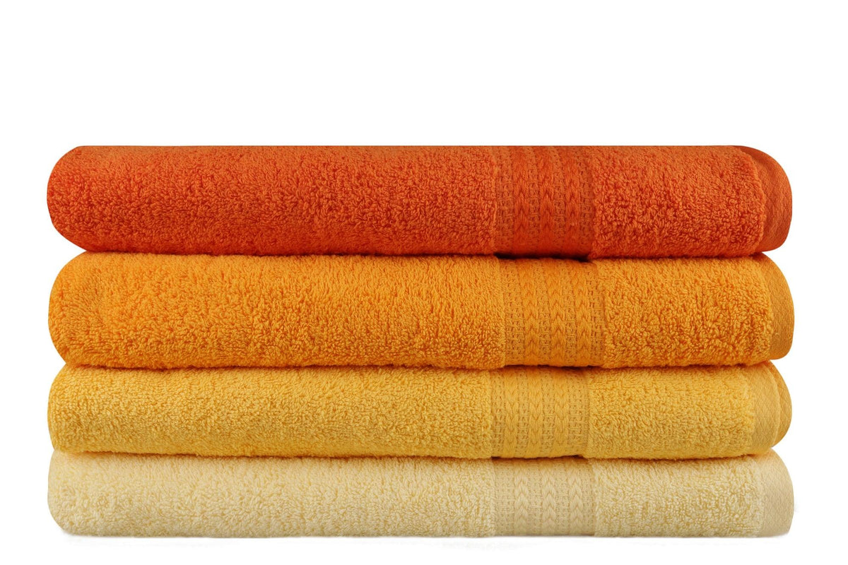 Galben deschis - Galben - Portocaliu pal - Portocaliu - 70x140 cm - 4 bucăți | SKU: 317HBY1416 | Prosop de baie Rainbow, varianta Galben deschis - Galben - Portocaliu pal - Portocaliu - 70x140 cm - 4 bucăți, produs pentru amenajarea locuinței, disponibil online în România la CasaMob