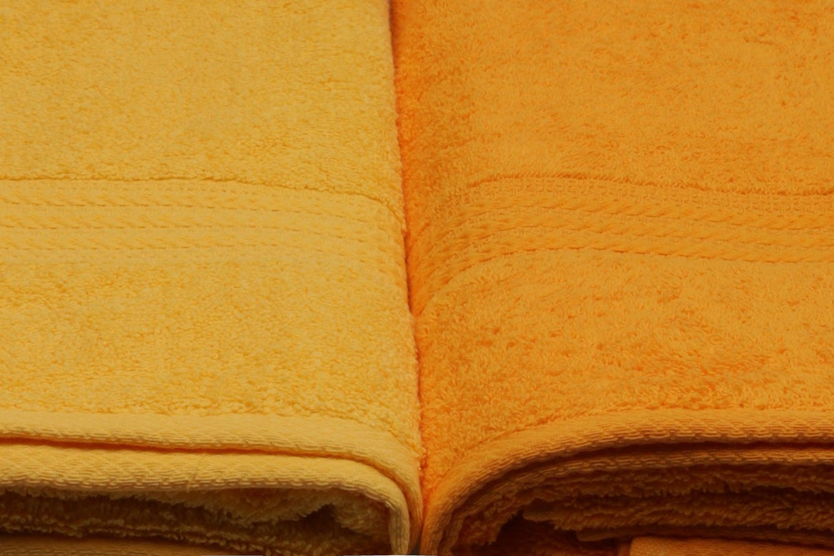 Prosop de baie Rainbow, Diverse culori, Diverse configurații, Diverse dimensiuni - Galben deschis - Galben - Portocaliu pal - Portocaliu - 70x140 cm - 4 bucăți | SKU: 317HBY1416 | Prosop de baie Rainbow, varianta Galben deschis - Galben - Portocaliu pal - Portocaliu - 70x140 cm - 4 bucăți, produs pentru amenajarea locuinței, disponibil online în România la CasaMob