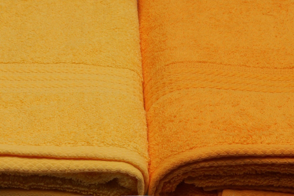 Galben deschis - Galben - Portocaliu pal - Portocaliu - 70x140 cm - 4 bucăți | SKU: 317HBY1416 | Prosop de baie Rainbow, varianta Galben deschis - Galben - Portocaliu pal - Portocaliu - 70x140 cm - 4 bucăți, produs pentru amenajarea locuinței, disponibil online în România la CasaMob