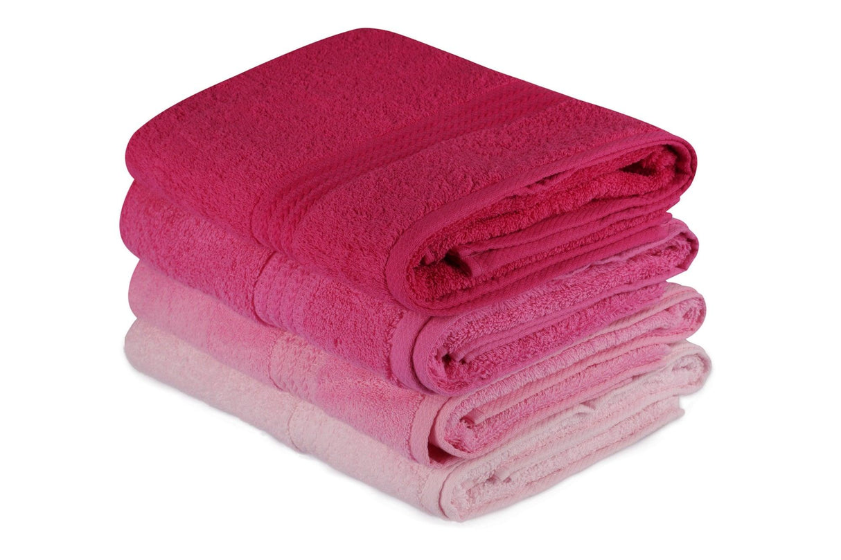 Prosop de baie Rainbow, Diverse culori, Diverse configurații, Diverse dimensiuni - Roz deschis - Roz - Roz pudrat - Fucsia - 70x140 cm - 4 bucăți | SKU: 317HBY1425 | Prosop de baie Rainbow, varianta Roz deschis - Roz - Roz pudrat - Fucsia - 70x140 cm - 4 bucăți, produs pentru amenajarea locuinței, disponibil online în România la CasaMob