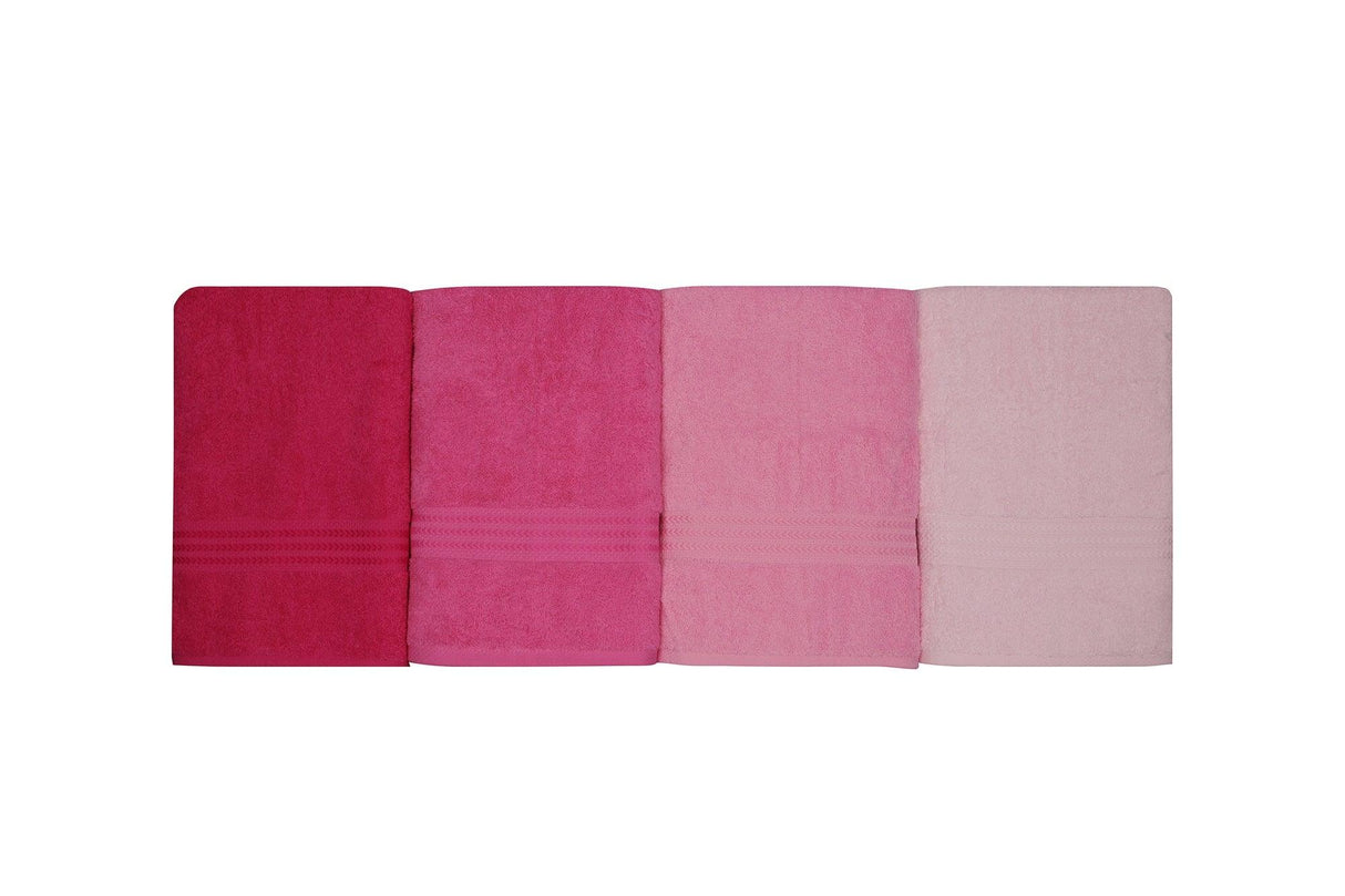 Prosop de baie Rainbow, Diverse culori, Diverse configurații, Diverse dimensiuni - Roz deschis - Roz - Roz pudrat - Fucsia - 70x140 cm - 4 bucăți | SKU: 317HBY1425 | Prosop de baie Rainbow, varianta Roz deschis - Roz - Roz pudrat - Fucsia - 70x140 cm - 4 bucăți, produs pentru amenajarea locuinței, disponibil online în România la CasaMob