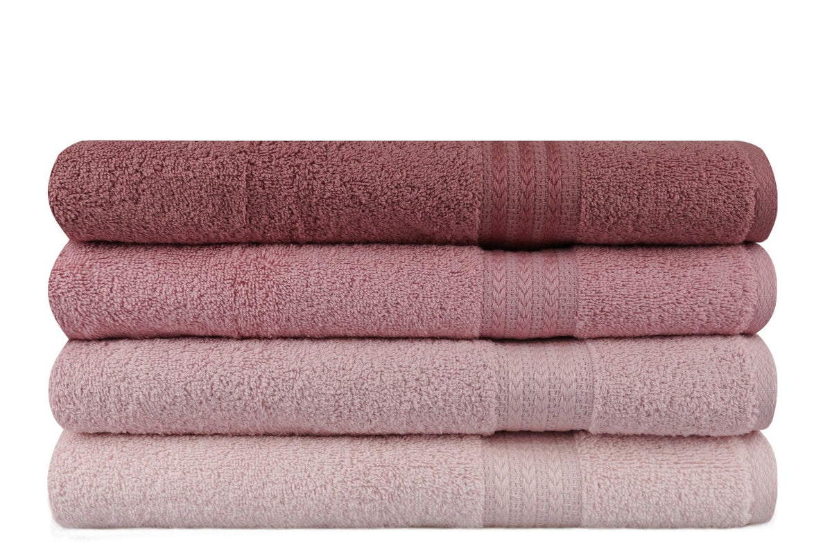 Pudră - Roz - Roz pudrat - Roz deschis - 70x140 cm - 4 bucăți | SKU: 317HBY1446 | Prosop de baie Rainbow, varianta Pudră - Roz - Roz pudrat - Roz deschis - 70x140 cm - 4 bucăți, produs pentru amenajarea locuinței, disponibil online în România la CasaMob