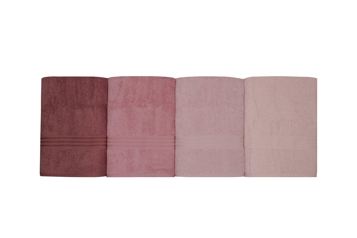 Prosop de baie Rainbow, Diverse culori, Diverse configurații, Diverse dimensiuni - Pudră - Roz - Roz pudrat - Roz deschis - 70x140 cm - 4 bucăți | SKU: 317HBY1446 | Prosop de baie Rainbow, varianta Pudră - Roz - Roz pudrat - Roz deschis - 70x140 cm - 4 bucăți, produs pentru amenajarea locuinței, disponibil online în România la CasaMob