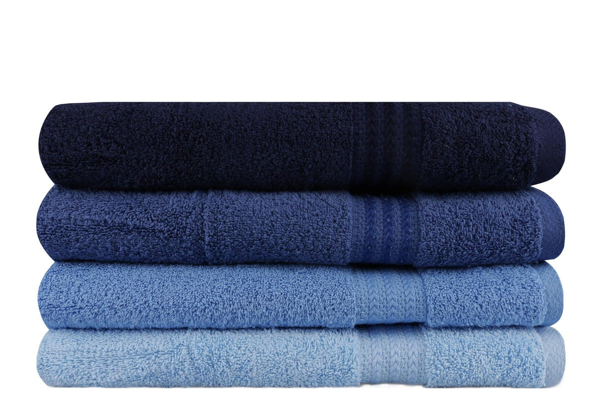 Set prosoape de baie Rainbow, Diverse culori, Diverse configurații, 70x140 cm - Albastru închis - Albastru - Albastru deschis - 4 bucăți | SKU: 317HBY1417 | Set prosoape de baie Rainbow, 70x140 cm, varianta Albastru închis - Albastru - Albastru deschis - 4 bucăți, produs pentru amenajarea locuinței, disponibil online în România la CasaMob