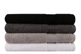 Set prosoape de baie Rainbow, Diverse culori, Diverse configurații, 70x140 cm - Alb - Gri - Gri închis - Negru - 4 bucăți | SKU: 317HBY1418 | Set prosoape de baie Rainbow, 70x140 cm, varianta Alb - Gri - Gri închis - Negru - 4 bucăți, produs pentru amenajarea locuinței, disponibil online în România la CasaMob