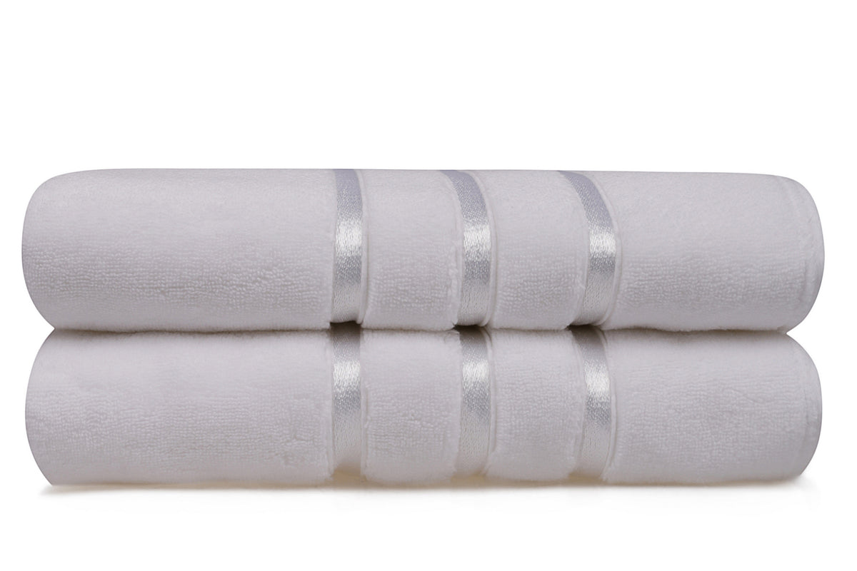 Alb | SKU: 317HBY1456 | Prosop de baie 2 bucăți Dolce, 70x140 cm, varianta Alb, produs pentru amenajarea locuinței, disponibil online în România la CasaMob