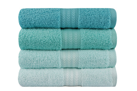 Prosop de baie 4 bucăți Rainbow - Water Green, Sea green - Verde deschis - Verde - Mentă, 50x90 cm