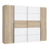 Dulap cu 4 usi Verzo MDF , stejar-alb 270x61x210 cm - 318-000006