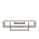 Comodă TV Asal 150 - Black, Ephesus, Negru - Alb, 150x35x40 cm