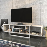 Comodă TV Asal 150 - White, Ephesus, Alb, 150x35x40 cm