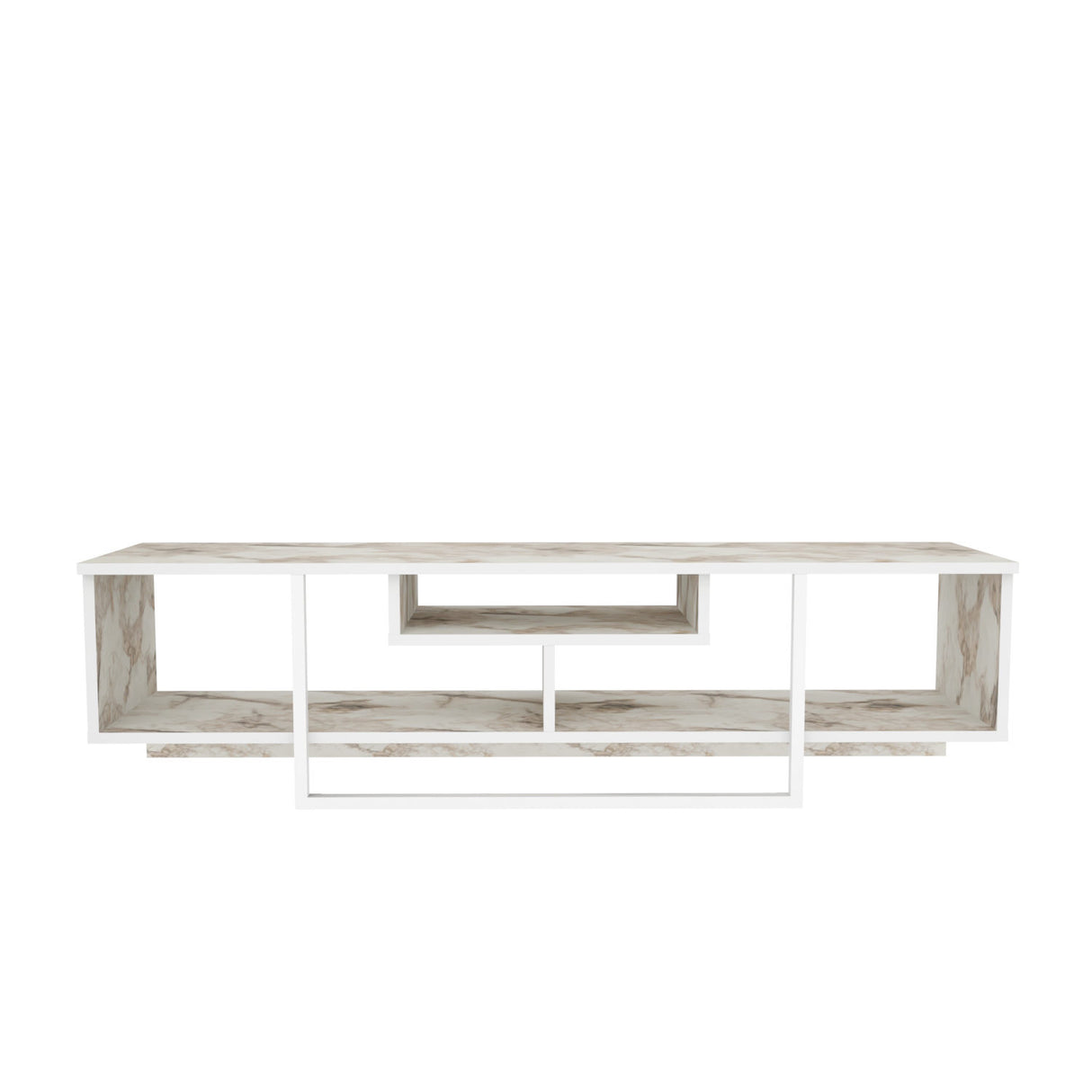 Comodă TV Asal 150 - White, Ephesus, Alb, 150x35x40 cm