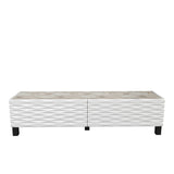 Comodă TV Lerze - White, Ephesus, Alb, 149x35x38 cm
