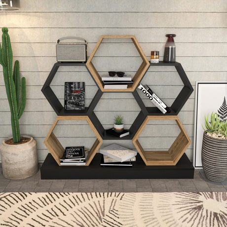 Bibliotecă Cicek, Diverse culori, 120x30x109 cm