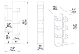 Bibliotecă Luisa, Diverse culori, Diverse dimensiuni - Oud oak - 50x22x173 cm | SKU: 322RTC1104 | Bibliotecă Luisa, varianta Oud oak - 50x22x173 cm, produs pentru amenajarea locuinței, disponibil online în România la CasaMob