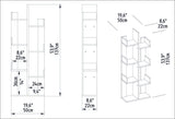 Bibliotecă Luisa, Diverse culori, Diverse dimensiuni - Alb - 50x22x137 cm | SKU: 322RTC1106 | Bibliotecă Luisa, varianta Alb - 50x22x137 cm, produs pentru amenajarea locuinței, disponibil online în România la CasaMob
