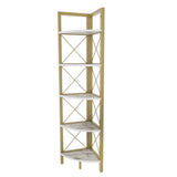 Bibliotecă Remo, Diverse culori, 31x33x160 cm - Auriu | SKU: 322RTC1108 | Bibliotecă Remo, 31x33x160 cm, varianta Auriu, produs pentru amenajarea locuinței, disponibil online în România la CasaMob