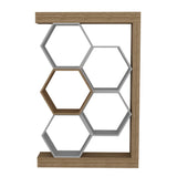 Bibliotecă Artemis, Diverse culori, 90x25x140 cm - Alb - Nuc | SKU: 322RTC1114 | Bibliotecă Artemis, 90x25x140 cm, varianta Alb - Nuc, produs pentru amenajarea locuinței, disponibil online în România la CasaMob