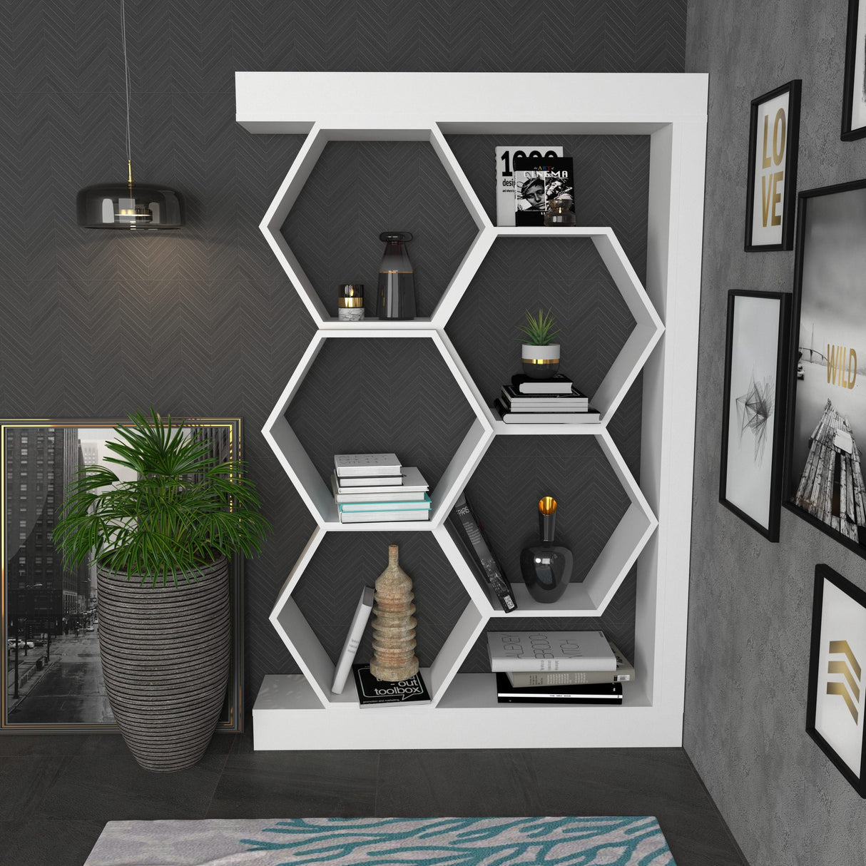 Bibliotecă Artemis, Diverse culori, 90x25x140 cm - Alb | SKU: 322RTC1115 | Bibliotecă Artemis, 90x25x140 cm, varianta Alb, produs pentru amenajarea locuinței, disponibil online în România la CasaMob