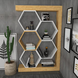 Bibliotecă Artemis, Diverse culori, 90x25x140 cm - Stejar - Alb | SKU: 322RTC1116 | Bibliotecă Artemis, 90x25x140 cm, varianta Stejar - Alb, produs pentru amenajarea locuinței, disponibil online în România la CasaMob
