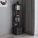 Bibliotecă Robbins, Diverse culori, 39x39x160 cm - Negru - Antracit | SKU: 322RTC1119 | Bibliotecă Robbins, 39x39x160 cm, varianta Negru - Antracit, produs pentru amenajarea locuinței, disponibil online în România la CasaMob