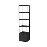Bibliotecă Robbins, Diverse culori, 39x39x160 cm - Negru - Antracit | SKU: 322RTC1119 | Bibliotecă Robbins, 39x39x160 cm, varianta Negru - Antracit, produs pentru amenajarea locuinței, disponibil online în România la CasaMob