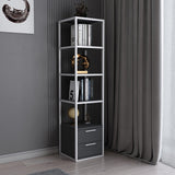 Bibliotecă Robbins, Diverse culori, 39x39x160 cm - Alb - Antracit | SKU: 322RTC1123 | Bibliotecă Robbins, 39x39x160 cm, varianta Alb - Antracit, produs pentru amenajarea locuinței, disponibil online în România la CasaMob