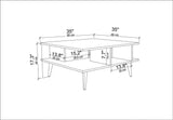 Măsuță de cafea Akya, Diverse culori, 89x89x44 cm - Stejar - Alb | SKU: 322RTC1207 | Măsuță de cafea Akya, 89x89x44 cm, varianta Stejar - Alb, produs pentru amenajarea locuinței, disponibil online în România la CasaMob