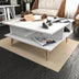 Alb | SKU: 322RTC1209 | Măsuță de cafea Akya, 89x89x44 cm, varianta Alb, produs pentru amenajarea locuinței, disponibil online în România la CasaMob