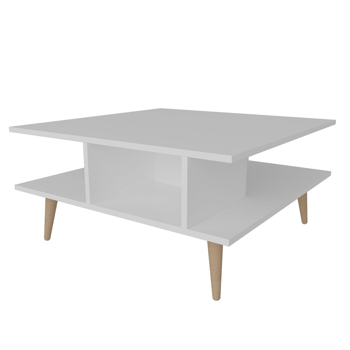 Alb | SKU: 322RTC1209 | Măsuță de cafea Akya, 89x89x44 cm, varianta Alb, produs pentru amenajarea locuinței, disponibil online în România la CasaMob