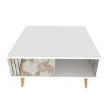 Măsuță de cafea Ronas, Diverse culori, 90x90x47 cm - Alb | SKU: 322RTC1210 | Măsuță de cafea Ronas, 90x90x47 cm, varianta Alb, produs pentru amenajarea locuinței, disponibil online în România la CasaMob