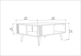 Măsuță de cafea Ronas, Diverse culori, 90x90x47 cm - Nuc | SKU: 322RTC1211 | Măsuță de cafea Ronas, 90x90x47 cm, varianta Nuc, produs pentru amenajarea locuinței, disponibil online în România la CasaMob