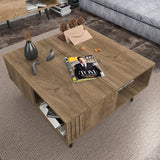 Măsuță de cafea Ronas, Diverse culori, 90x90x47 cm - Nuc | SKU: 322RTC1211 | Măsuță de cafea Ronas, 90x90x47 cm, varianta Nuc, produs pentru amenajarea locuinței, disponibil online în România la CasaMob