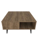 Măsuță de cafea Ronas, Diverse culori, 90x90x47 cm - Nuc | SKU: 322RTC1211 | Măsuță de cafea Ronas, 90x90x47 cm, varianta Nuc, produs pentru amenajarea locuinței, disponibil online în România la CasaMob