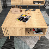 Măsuță de cafea Ronas, Diverse culori, 90x90x47 cm - Stejar | SKU: 322RTC1212 | Măsuță de cafea Ronas, 90x90x47 cm, varianta Stejar, produs pentru amenajarea locuinței, disponibil online în România la CasaMob