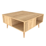 Măsuță de cafea Ronas, Diverse culori, 90x90x47 cm - Stejar | SKU: 322RTC1212 | Măsuță de cafea Ronas, 90x90x47 cm, varianta Stejar, produs pentru amenajarea locuinței, disponibil online în România la CasaMob