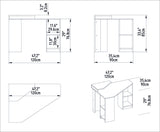 Birou Floating, Diverse culori, 120x90x77 cm - Nuc | SKU: 322RTC1301 | Birou Floating, 120x90x77 cm, varianta Nuc, produs pentru amenajarea locuinței, disponibil online în România la CasaMob