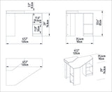 Birou Floating, Diverse culori, 120x90x77 cm - Alb | SKU: 322RTC1302 | Birou Floating, 120x90x77 cm, varianta Alb, produs pentru amenajarea locuinței, disponibil online în România la CasaMob
