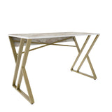 Birou Gyza, Diverse culori, 120x60x75 cm - Alb - Auriu | SKU: 322RTC1304 | Birou Gyza, 120x60x75 cm, varianta Alb - Auriu, produs pentru amenajarea locuinței, disponibil online în România la CasaMob
