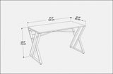 Birou Gyza, Diverse culori, 120x60x75 cm - Alb - Auriu | SKU: 322RTC1304 | Birou Gyza, 120x60x75 cm, varianta Alb - Auriu, produs pentru amenajarea locuinței, disponibil online în România la CasaMob