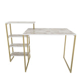 Birou Rino, Diverse culori, 133x60x77 cm - Auriu | SKU: 322RTC1307 | Birou Rino, 133x60x77 cm, varianta Auriu, produs pentru amenajarea locuinței, disponibil online în România la CasaMob