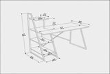 Birou Admira, Diverse culori, 120x60x120 cm - Alb - Auriu | SKU: 322RTC1310 | Birou Admira, 120x60x120 cm, varianta Alb - Auriu, produs pentru amenajarea locuinței, disponibil online în România la CasaMob