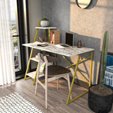 Birou Admira, Diverse culori, 120x60x120 cm - Alb - Auriu | SKU: 322RTC1310 | Birou Admira, 120x60x120 cm, varianta Alb - Auriu, produs pentru amenajarea locuinței, disponibil online în România la CasaMob