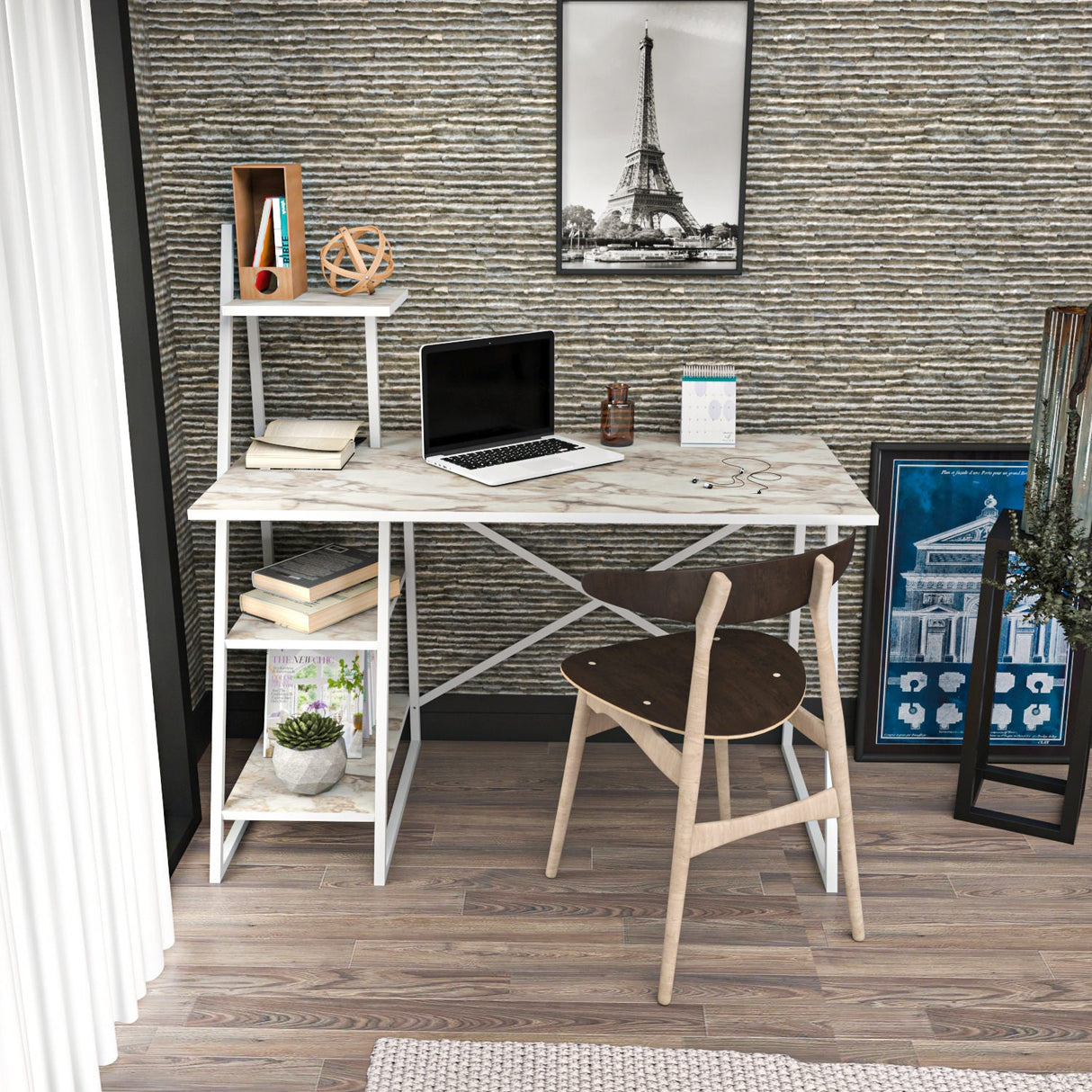 Birou Admira, Diverse culori, 120x60x120 cm - Alb | SKU: 322RTC1311 | Birou Admira, 120x60x120 cm, varianta Alb, produs pentru amenajarea locuinței, disponibil online în România la CasaMob