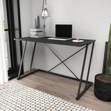 Birou Adelaide, Diverse culori, 114x60x75 cm - Negru - Antracit | SKU: 322RTC1386 | Birou Adelaide, 114x60x75 cm, varianta Negru - Antracit, produs pentru amenajarea locuinței, disponibil online în România la CasaMob