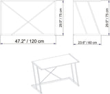 Birou Adelaide, Diverse culori, 114x60x75 cm - Alb | SKU: 322RTC1388 | Birou Adelaide, 114x60x75 cm, varianta Alb, produs pentru amenajarea locuinței, disponibil online în România la CasaMob